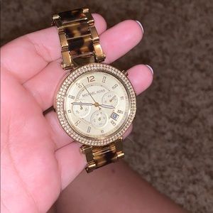 Tortoise Michael Kors watch